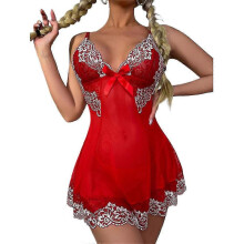 (3XL) Women Sexy Babydoll Slip Dress Ladies Erotic Sleepwear Nighty Nightdress