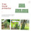 3Pcs Durable Tree Trunk Protector Set with Quick Locking Hook, Adjustable Tree Guard for Saplings 5