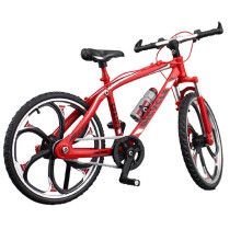 (Road Racing, Red) Mini Bicycle Model Toy Alloy Plastic Downhill Mountain Bike Toys Gifts For Boys