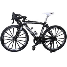 (Bend The Bike, Black) Mini Bicycle Model Toy Alloy Plastic Downhill Mountain Bike Toys Gifts For Boys