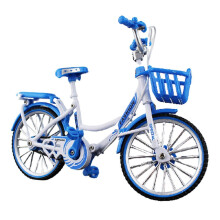 (City Eco friendly Bicycle, Blue) Mini Bicycle Model Toy Alloy Plastic Downhill Mountain Bike Toys Gifts For Boys