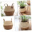 Wicker Basket Handwoven Rustic Design Decorative Straw Storage Basket with Handle for Home Decor 3