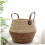 Wicker Basket Handwoven Rustic Design Decorative Straw Storage Basket with Handle for Home Decor 5