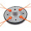 Universal Replacement Head for Weed Eater 2in1 Line Blade Design Quick Reload Durable Universal Fit 1Pc 1