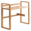 Natural Wood Bookshelf Organizer, Multipurpose Small Bookcase Display Rack, Compact SpaceSaving Design, Size 2 1
