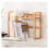 Natural Wood Bookshelf Organizer, Multipurpose Small Bookcase Display Rack, Compact SpaceSaving Design, Size 2 4
