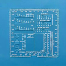 (Square) Micro Range-R Card Flexible Rangefinder Card for Outdoor Huntings