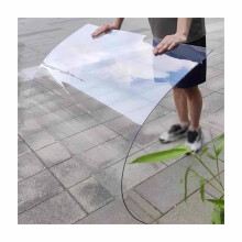 Clear Polycarbonate Roofing Panels 1.5mm 1x1m UV Protected Impact Resistant Sheets for Greenhouse Patio Awning