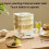 3 Layer Automatic Bean Sprout Machine with LED Display, 360 Spray and Smart Seasonal Modes for Home 2