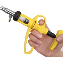 5ml Veterinary Medicine Dispenser, Adjustable Continuous Animal Dosing Syringe for Livestock