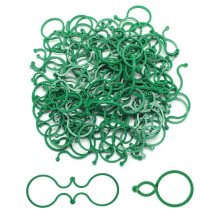 Plant Support Clips 100 Pack – Reusable Tomato Plant Clips for Gardening, Secure Stem Support, Green