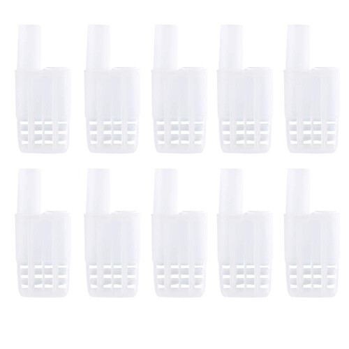 Beekeeping Queen Bee Cage Set with Secure Locking Design, Transparent Reusable Bee Catcher Clip 10pcs