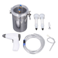 Electric Cow and Goat Milking Machine USB Rechargeable Pulsation Pump 2L Stainless Steel Bucket Dual Teat Cup