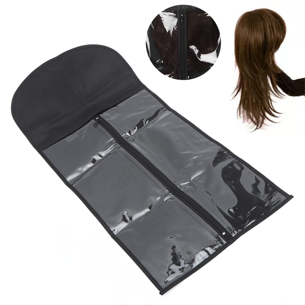 Unisex Wig Hanger Storage Bag Dustproof Hair Extensions Holder Travel Case Compact