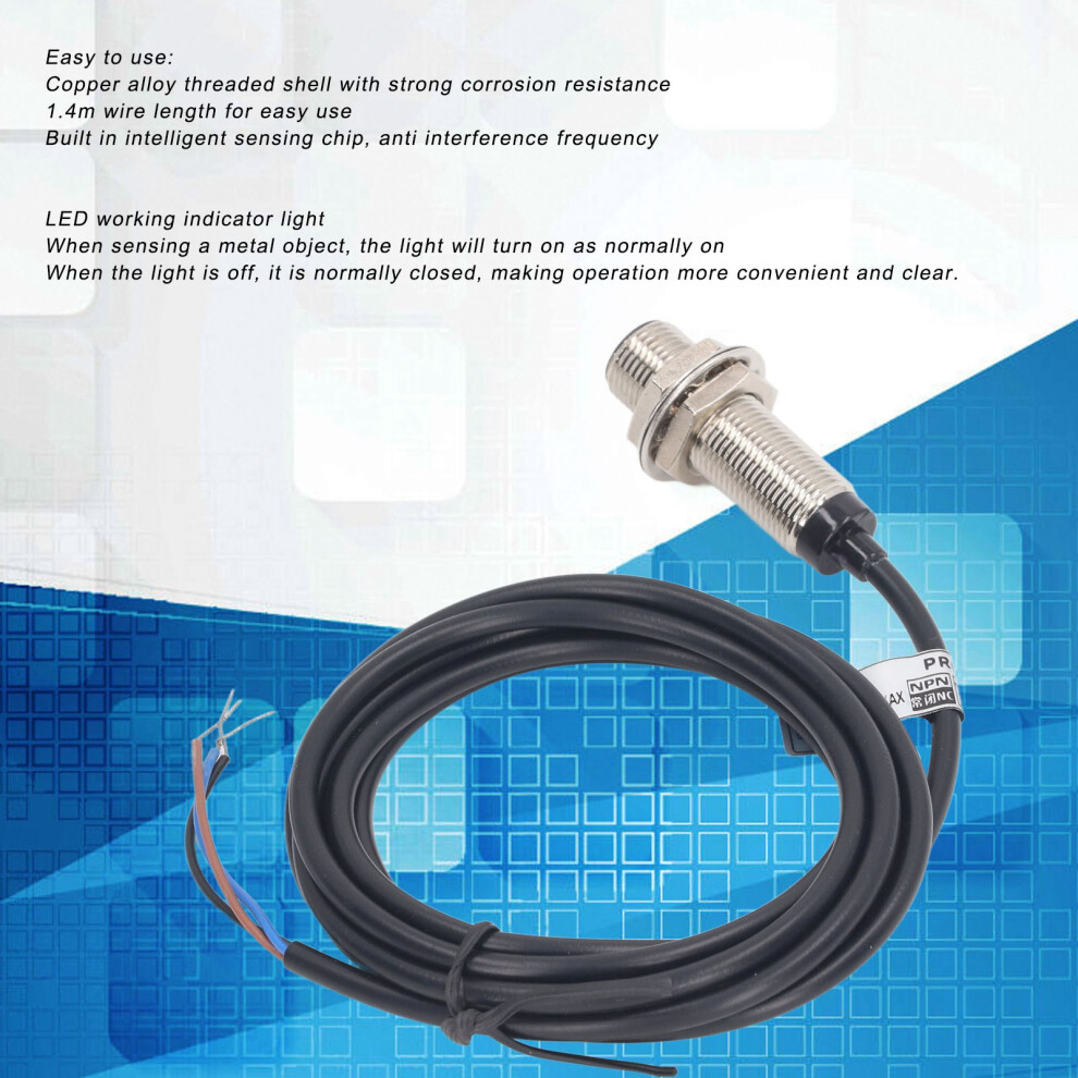 12mm Dia NPN Inductive Proximity Switch 4pc