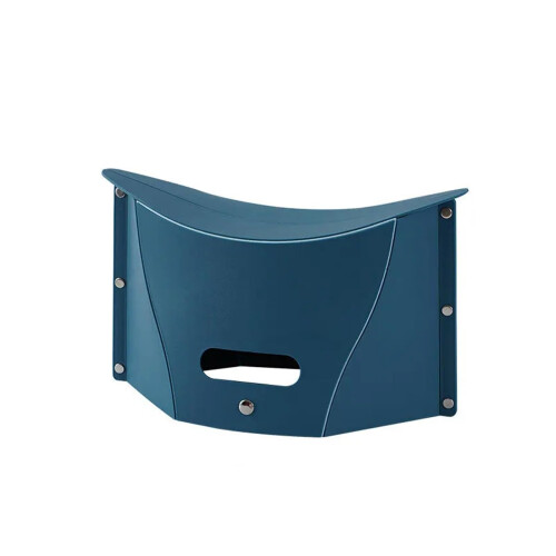 Portable Folding Stool Black Foldable Compact ABS Plastic Stool for Camping Travel Home and Office