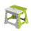 Folding Step Stool with Handle, Heavy Duty Plastic Stool for Home and Camping, 300lb Load Capacity 1