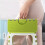 Folding Step Stool with Handle, Heavy Duty Plastic Stool for Home and Camping, 300lb Load Capacity 4