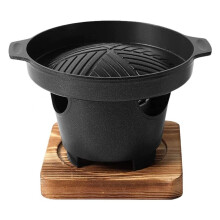 Portable Charcoal BBQ Grill Mini Korean Nonstick Aluminum for Camping Hiking Picnic and Outdoor Cooking