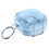Housse pour écouteurs, conception antichoc,-Bleu transparent 1