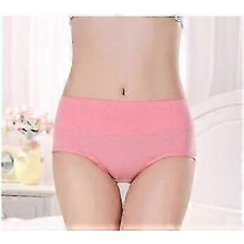 (XL, red) Women's underwear solid color mid-rise cotton fabric women's briefs briefs size-selected underwear
