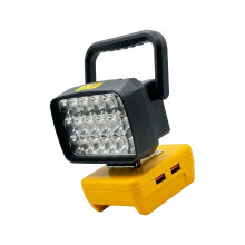 Lampe LED lumineuse 18W avec port USB pour outil électrique