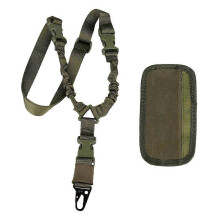 (Green shoulder pads) Multifunctional Nylon Strap Single Point Diagonal Safety Strap for Hiking Climbing