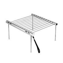 Portable Charcoal Grill Stainless Steel Mini BBQ with Even Heat Distribution for Camping and Picnic
