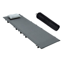 Ultralight Folding Camping Cot with Stable Aluminum Frame, Compact Travel Bed for Hiking and Base Camp