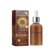(Brown 30Ml) Eelhope Party Body Glitter Oil Body Skin Clavicle Moisturizing Party Prom Shiny Glitter