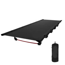 Ultralight Folding Camping Cot for Adults with Durable Outdoor Structure and Compact Storage (Khaki Schwarz)