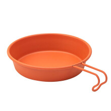 Stainless Steel Camping Cup 280ml Lightweight Nonstick Outdoor Travel Bowl for Hiking Orange