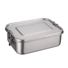 Stainless Steel Lunch Box 1000ml Leakproof Bento Box with Durable Construction for Camping