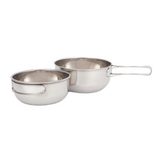 3pcs Collapsible Camping Bowl Set with Lids, Durable Stainless Steel Travel Bowls for Hiking and Outdoor Use