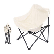 Lightweight Folding Camping Chair with Side Pocket, Compact Outdoor Travel Chair with Carry Bag