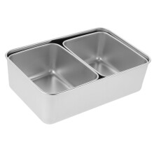 Stainless Steel Snack Box with MultiCompartment Design for Travel Picnic and Camping Food Storage