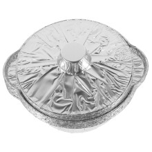5 Sets Aluminum Foil Pans for BBQ and Camping, HeatResistant Multiuse Trays for Outdoor Cooking