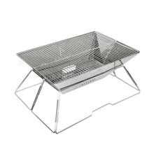 Portable Charcoal Grill Stainless Steel Foldable BBQ Grill for Camping Picnic Hiking Outdoor Cooking