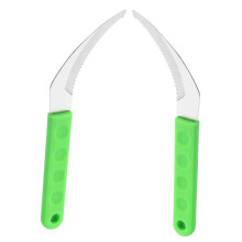 2pcs Stainless Steel Weeding Sickle Ergonomic Comfortable Grip Garden Hand Tool for Grass Cutting and Vegetable Harvesting