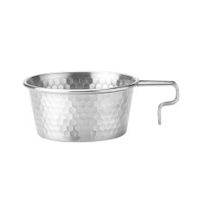 Camping Cookware Set with Food‑Safe Stainless Steel Bowls, Ergonomic Handle Grip, Compact Durable Design for Hiking and Picnic