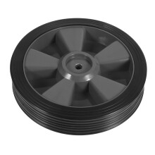 BBQ Grill Replacement Wheel with Durable Rubber Construction for Outdoor Pizza Oven and Barbecue Carts