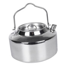 Stainless Steel Camping Kettle, Lightweight Durable Tea Pot for Hiking and Outdoor Use