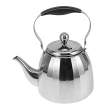 Stainless Steel Teapot with Builtin Filter and EasyPour Handle for Home and Outdoor Use
