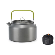 Lightweight Aluminum Camping Kettle 1.8L with Fast Heating and Even Heat Distribution for Outdoor Tea and Coffee
