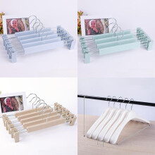 (Khaki)Heavyduty Plastic Hangers With Wide Shoulder For Shirts And Pants In Settings Home