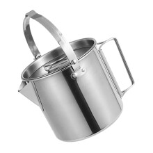 Stainless Steel Camping Kettle Fast Heating Lightweight Pot for Hiking Backpacking Coffee Tea