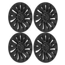 4Pcs Glossy Black Hub Cover 19-Inch for Model Y