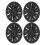 4Pcs Glossy Black Hub Cover 19-Inch for Model Y 1