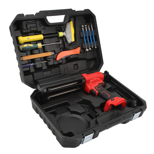 Cordless Caulking Gun 800N Thrust, 6-Level, LED