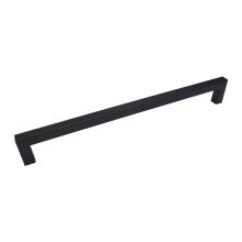 Black Square Appliance Pull Handle 36 Inch, Modern Stainless Steel Door Handle with Decorative End Caps